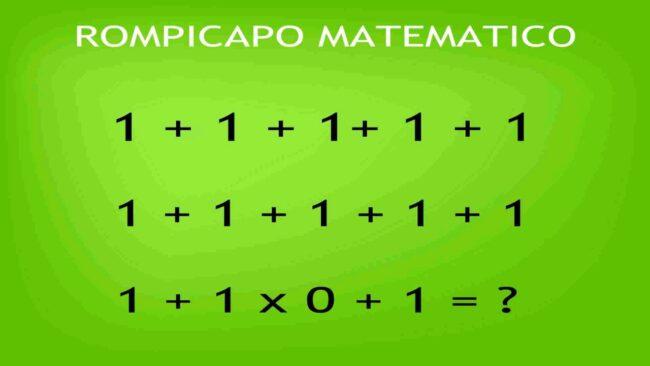 rompicapo matematico