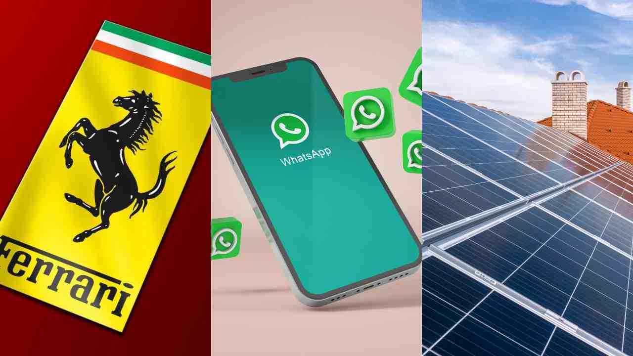 F1, WhatsApp, bonus pannelli solari