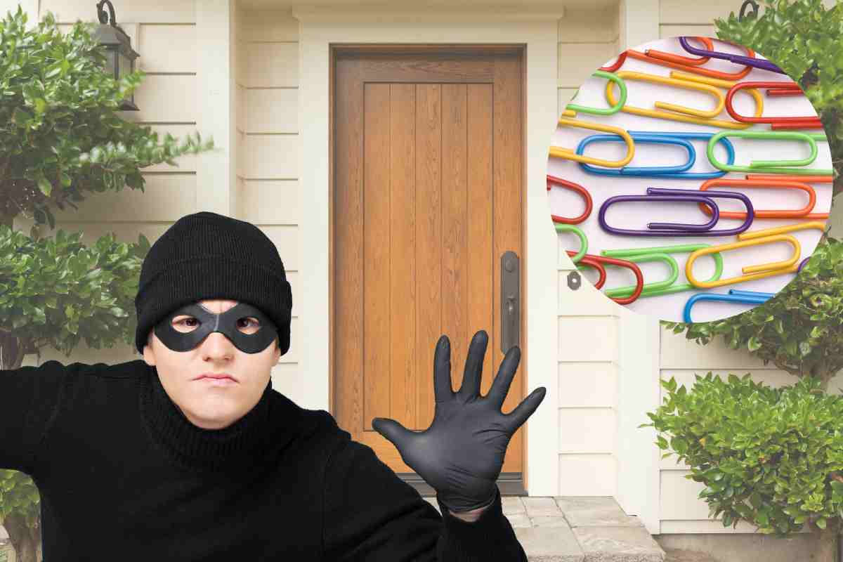 Graffetta sulla porta è un avvertimento per i ladri