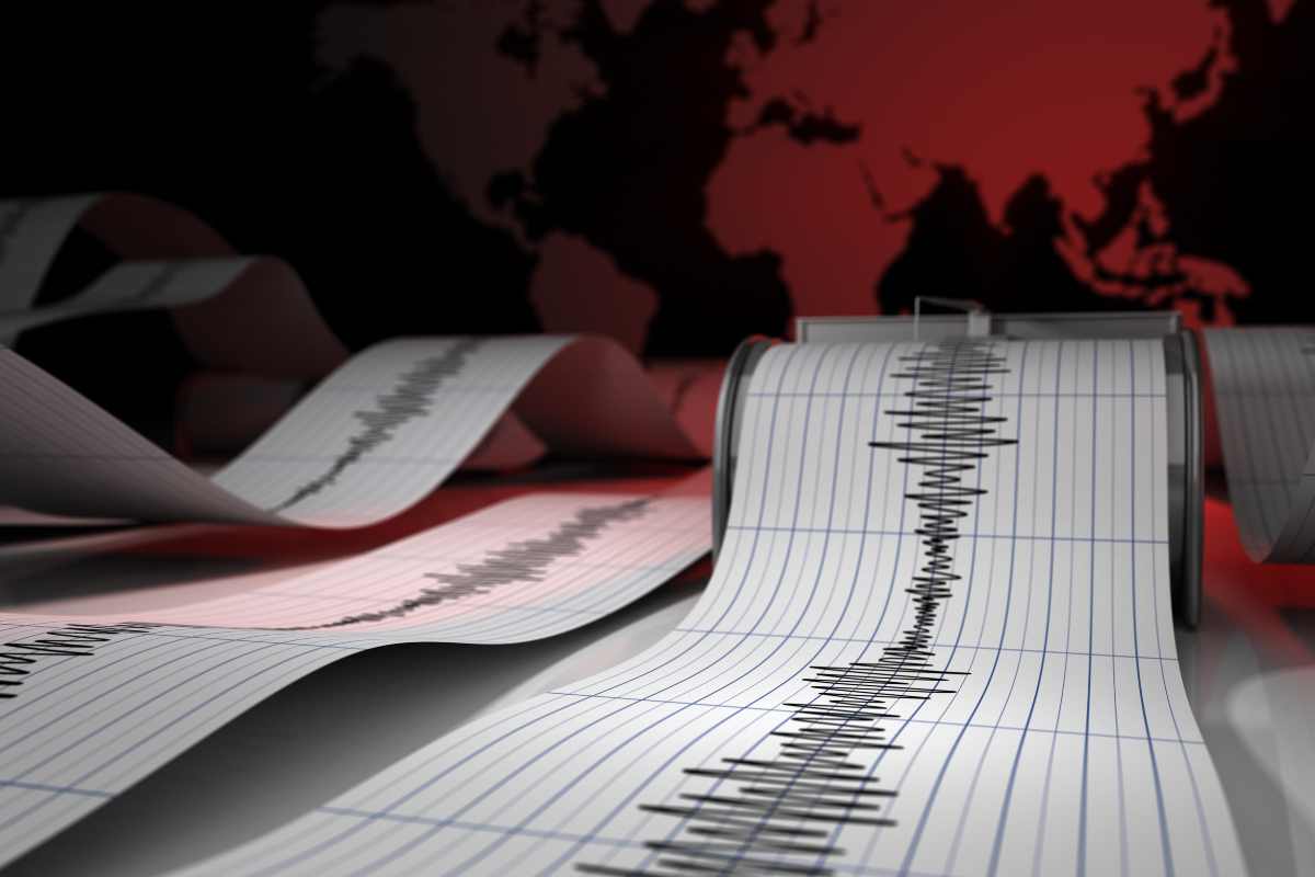 Sismografo segna il terremoto