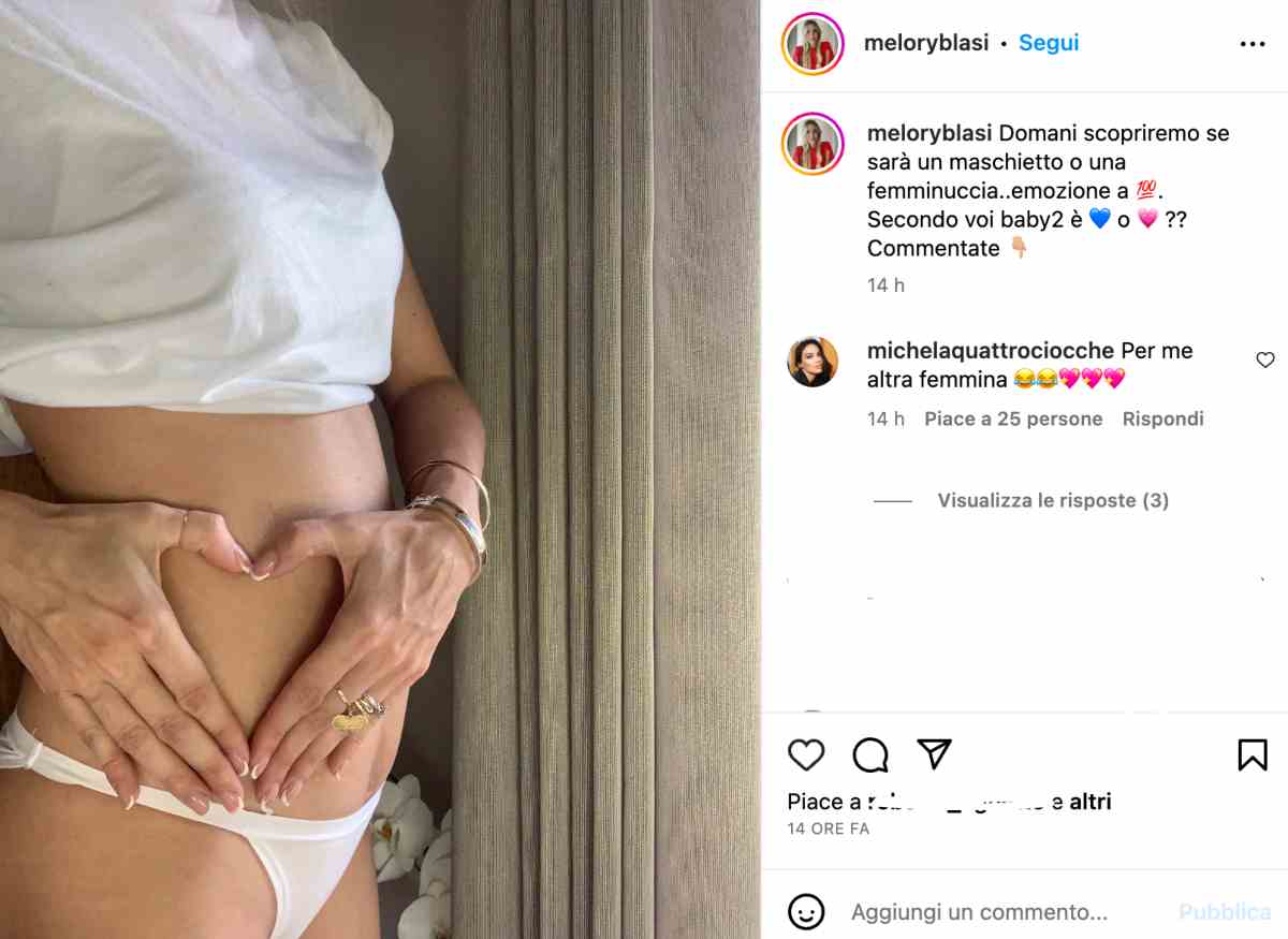 Melory Blasi è incinta per la seconda volta