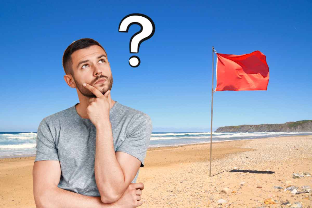 Fare il bagno in mare con la bandiera rossa è legale?