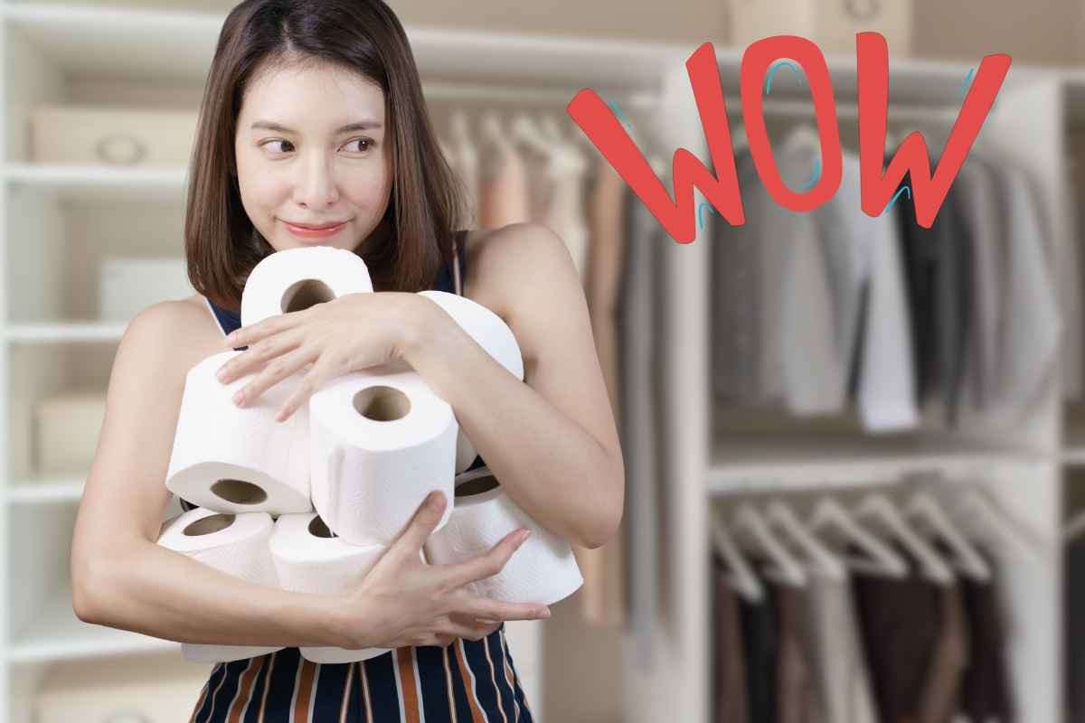 Rotolo di carta igienica nell'armadio ti fa risparmiare soldi: il motivo